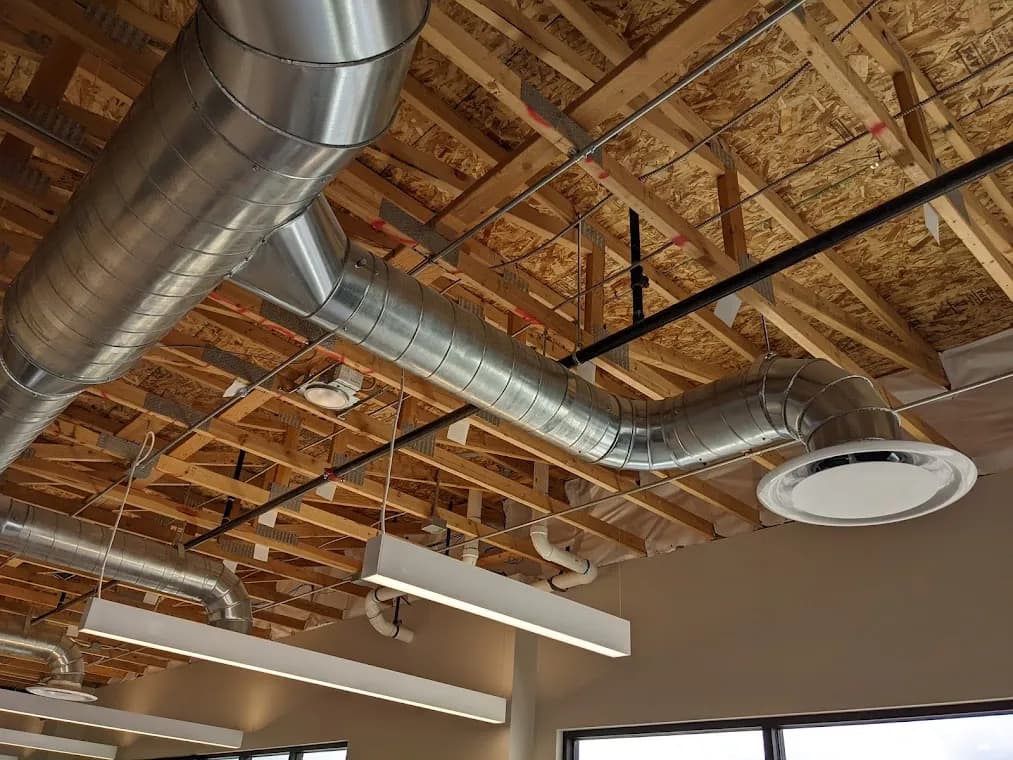 Commercial Exposed Duct Painting
